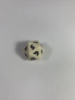 Magic The Gathering 2015 M15 D20 White Tan Die Life Counter MTG - Image 3