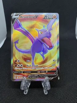 Aerodactyl V 179/196 Full Art Ultra Rare Sword & Shield: Lost Origin Pokemon 15 - Image 1