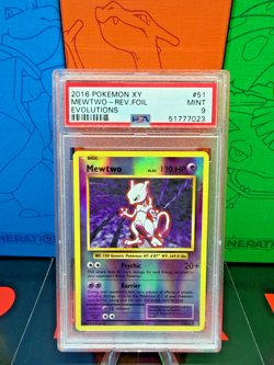 Pokemon 2016 XY Evolutions Mewtwo Rev. Foil PSA 9 - Image 1