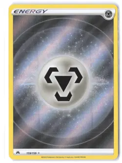 Pokemon Metal Energy (Texture Full Art) 159/159 Crown Zenith NM Holo - Image 1