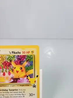 Birthday Pikachu 24 Holo Celebrations: Classic Collection Pokemon #2 - Image 3