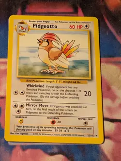 Pidgeotto 22/102 Base Set LP Pokemon - Image 1