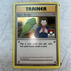 Trainer Gym Badge Giovanni - XY210 - League Promo NM Promo Pokemon NM - Image 1