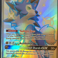 Pokemon Lycanroc GX SV67/SV94 Hidden Fates Shiny Vault Holo Rare Card - Image 1