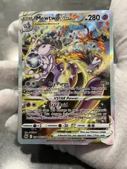 Pokemon TCG Mewtwo VSTAR GG44/GG70 Crown Zenith Galarian Gallery Holo DMG - Image 3