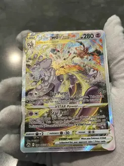 Pokemon TCG Mewtwo VSTAR GG44/GG70 Crown Zenith Galarian Gallery Holo DMG - Image 5