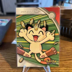 Pokemon #52 Meowth Card HV9 Heroes & Villains Topps TV Animation Series 3 - Image 1