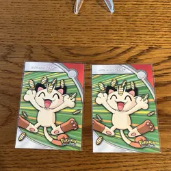 Pokemon #52 Meowth Card HV9 Heroes & Villains Topps TV Animation Series 3 - Image 3