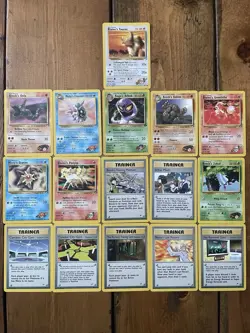 TCG Pokemon Gym Heroes Mixed Card Lot. NM/LP No Duplicates - Image 1