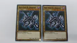 2x RED-EYES B. DRAGON MONSTER LEDU-EN000 1ST EDITION COMMON YUGIOH NM UNPLAYED - Image 1