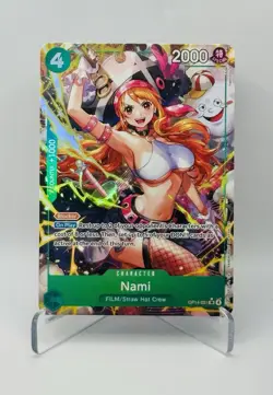 One Piece TCG Nami OP14-031 Alt Art SR The Azure Sea’s Seven English OP14 TCG - Image 1