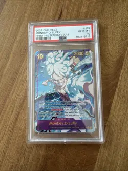 Monkey D. Luffy OP05-119 SEC Alt Art PRB01 2024 English One Piece Card PSA 10 - Image 1