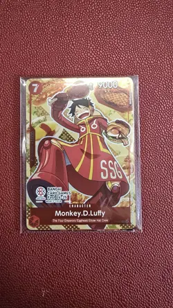 SEALED Bandai One Piece TCG Monkey D. Luffy P-080 Card Game Fest 24-25 ENG-NM - Image 1