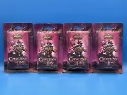 World of Warcraft WoW TCG Caverns of Time Treasure Pack 4 Packs “Brand New” - Image 1