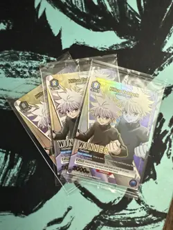 Killua R Winner Union Arena Holo Card Battle Champion Promo English HTR-1-018 3x - Image 1