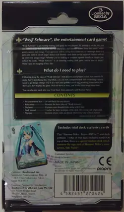 WEISS SCHWARZ CCG: HATSUNE MIKU PROJECT DIVA F TRIAL DECK YCW270424 - Image 2
