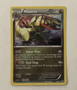 Haxorus BW57 Holo Black White Black Star Promo Pokemon NM/ M 2012 - Image 2