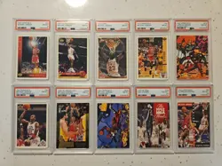 Lot of (10) Michael Jordan PSA 8 & 8.5 Graded Cards All Different 1991-95 Lot #4 - Image 1