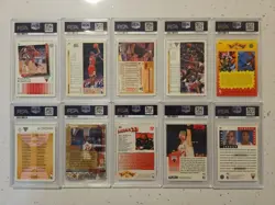 Lot of (10) Michael Jordan PSA 8 & 8.5 Graded Cards All Different 1991-95 Lot #4 - Image 2