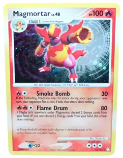Magmortar 12/123 Holo Rare Mysterious Treasures 2007 - Pokemon Card TCG (NM) - Image 1