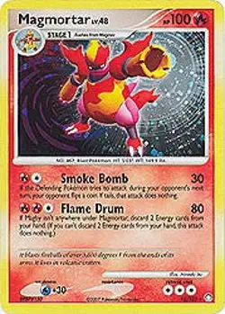 Pokemon Diamond & Pearl Mysterious Treasures-Magmortar (Holofoil) Card 12/123 - Image 1