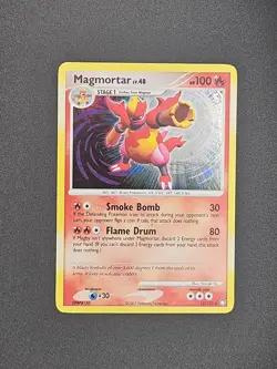 Pokemon TCG Magmortar LV.48 12/123 Rare Mysterious Treasures Holo Vintage Card - Image 1