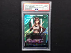 2025 MTG FINAL FANTASY CHARACTER BORDERLESS-SURGE FOIL TIFA LOCKHART PSA 10 - Image 1