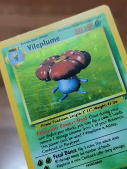 LP - Vileplume Holo Jungle 15/64 Pokemon Card WOTC Rare Vintage 1999 - Image 2