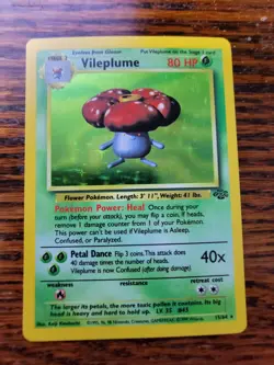 LP! - Vileplume Holo Jungle 15/64 Pokemon Card WOTC Rare Vintage 1999 - Image 1