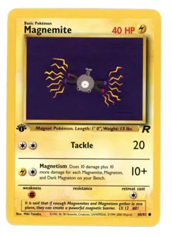 Magnemite 60/82 1st Edition Team Rocket Pokemon Card - Image 1