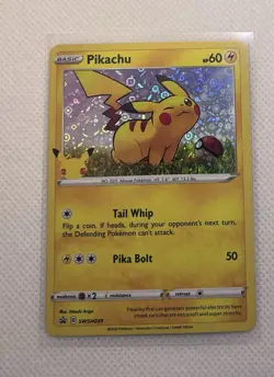 Pikachu SWSH039 General Mills Promo 2020 Holo Rare Holo Pokemon TCG Card NM - Image 1