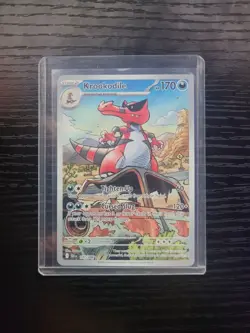 Pokemon Card TCG Krookodile Black Bolt Illustration Rare IR Holo 137/086 - Image 1