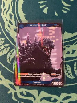 Godzilla 1999 P 039+ Foil Godzilla Card Game 1st Edition Rare Parallel Monster - Image 1