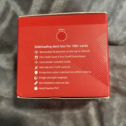Vault X Trading Card Sideloading Deck Box, 100+ sleeved cards, Premium Exo-Tec - Image 4