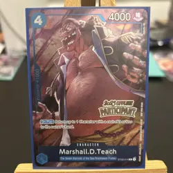 One Piece Card Game Marshall D Teach Alt Art ST03-014 2023 Offline Participant - Image 1