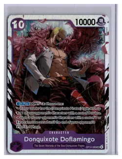 Donquixote Doflamingo OP14-069 Holo Super Rare One Piece TCG Game Card NM - Image 1