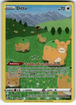 Ditto GG22/GG70 Crown Zenith: Galarian Gallery NM Pokemon Card TCG - Image 1