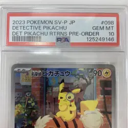 PSA10 Detective Pikachu 098 SV-P GEM MT PROMO Pokemon card * - Image 2
