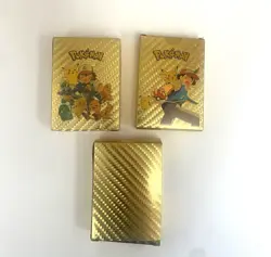 Pokemon Gold Vinyl Card Deck Boxes (empty) - Image 1