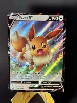 Eevee V SWSH065 SWSH: Sword & Shield Promo Cards Holo - Image 1