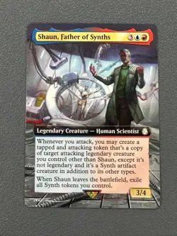 Shaun, Father of Synths MTG Fallout Hand Painted Extended Full Altered Art Tentz - Image 1
