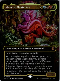 Mass of Mysteries Borderless Foil MTG Lorwyn NM X1 - Image 1