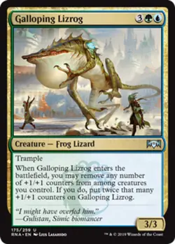 Galloping Lizrog NM, English MTG Ravnica Allegiance - Image 1