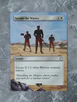 Secure the Wastes MTG Fallout Hand Painted Borderless Extended Full Altered Art - Image 2