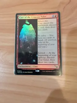 MTG Magic [x1] Case of the Crimson Pulse [x1] FOIL Murders at Karlov Manor M/NM - Image 1