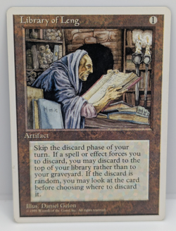 Library of Leng MTG Core Set 4th Edition Regular NM MTG - Image 1