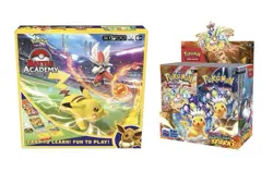 Pokemon TCG: Surging-Sparks Booster Display Box and Battle Academy Bundle Sealed - Image 1