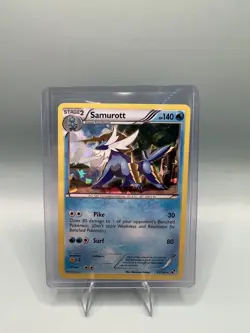 Samurott 32/114 (Cracked Ice Holo ) Rare Black and White NM Pokemon TCG - Image 1