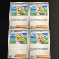 [4x Playset] Lillie's Determination 119/132 ME01: Mega Evolution Pokemon TCG - Image 1
