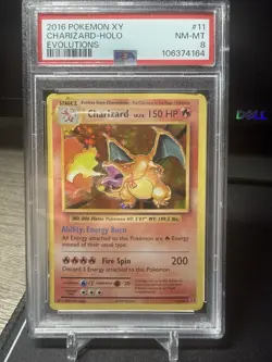 2016 Pokemon Xy Evolutions Charizard-Holo #11 PSA 8 - Image 1